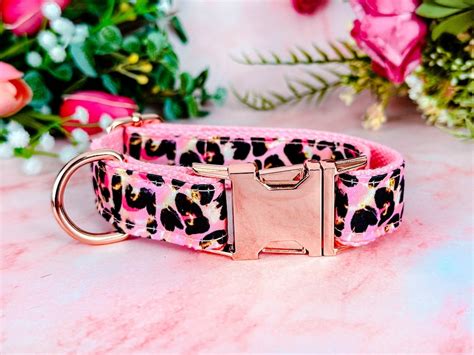 colar pingnte leopardo|Amazon.com: Pink Leopard Dog Collar.